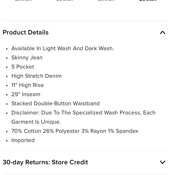 NWT FASHION NOVA STRETCHY HIGH WAISTED JEANS 27 - Picture 6 of 6